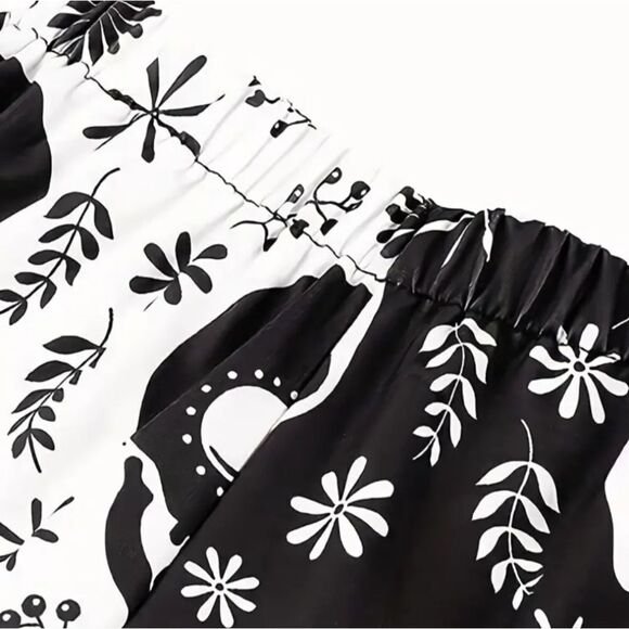 Women's skull Print jogger sz Large - Picture 5 of 6